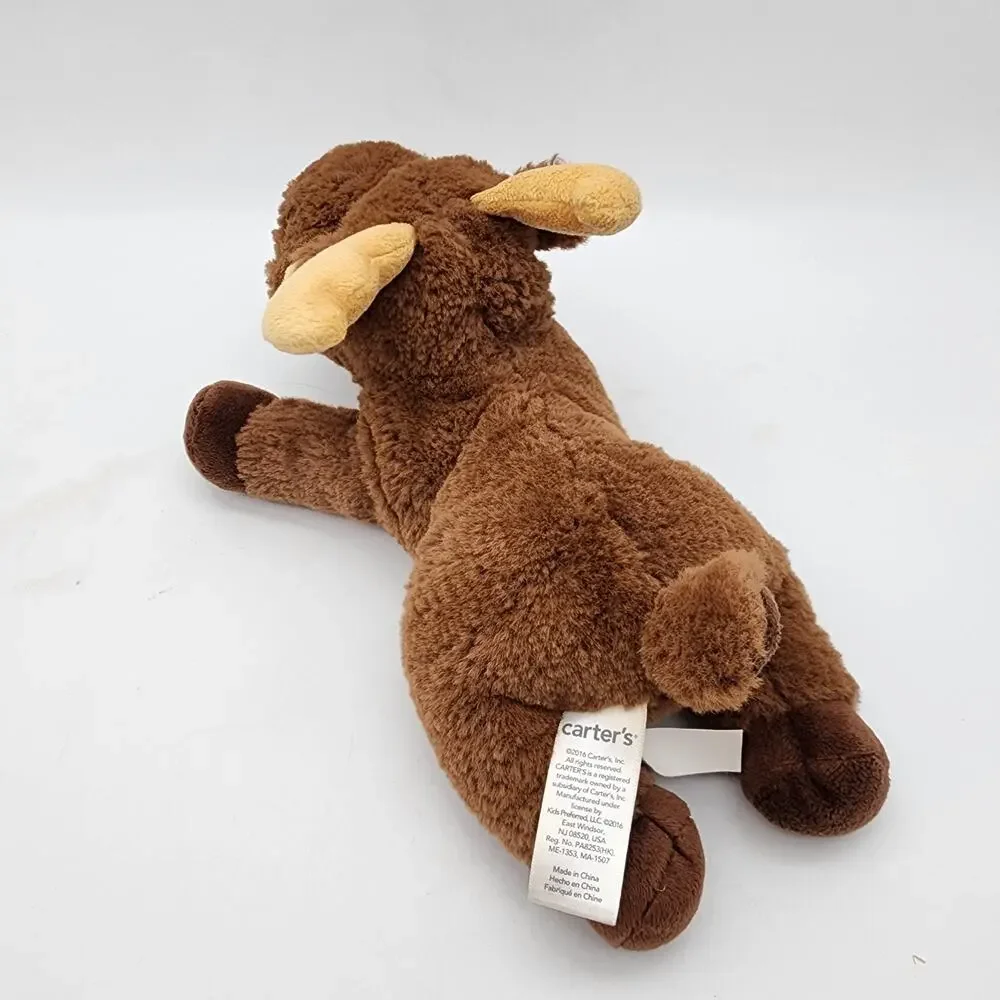 Carters Moose Reindeer Plush Stuffed Lovey Toy 10